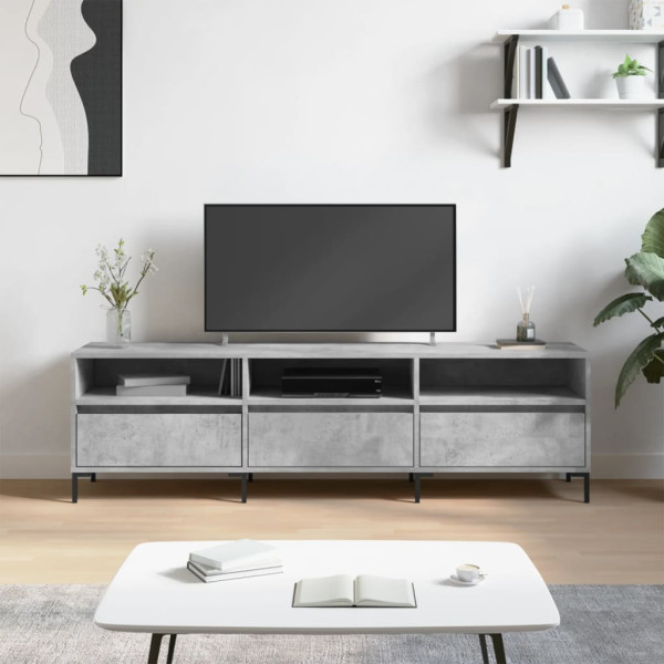 Szafka pod TV szarość betonu 150x30x44.5 cm