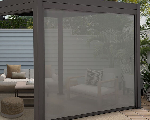 Coolaroo Fairhaven Gazebo Track Guided Privacy Screen - 3.6m
