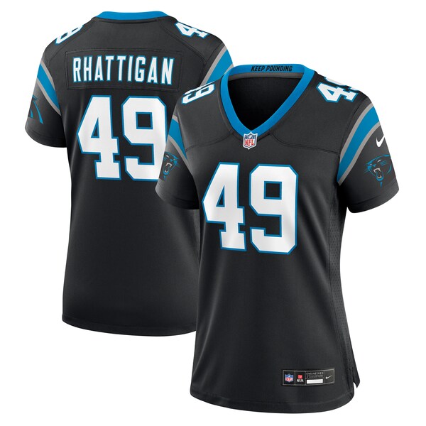 Jon Rhattigan Carolina Panthers Nike Women's  Game Jersey -  Black