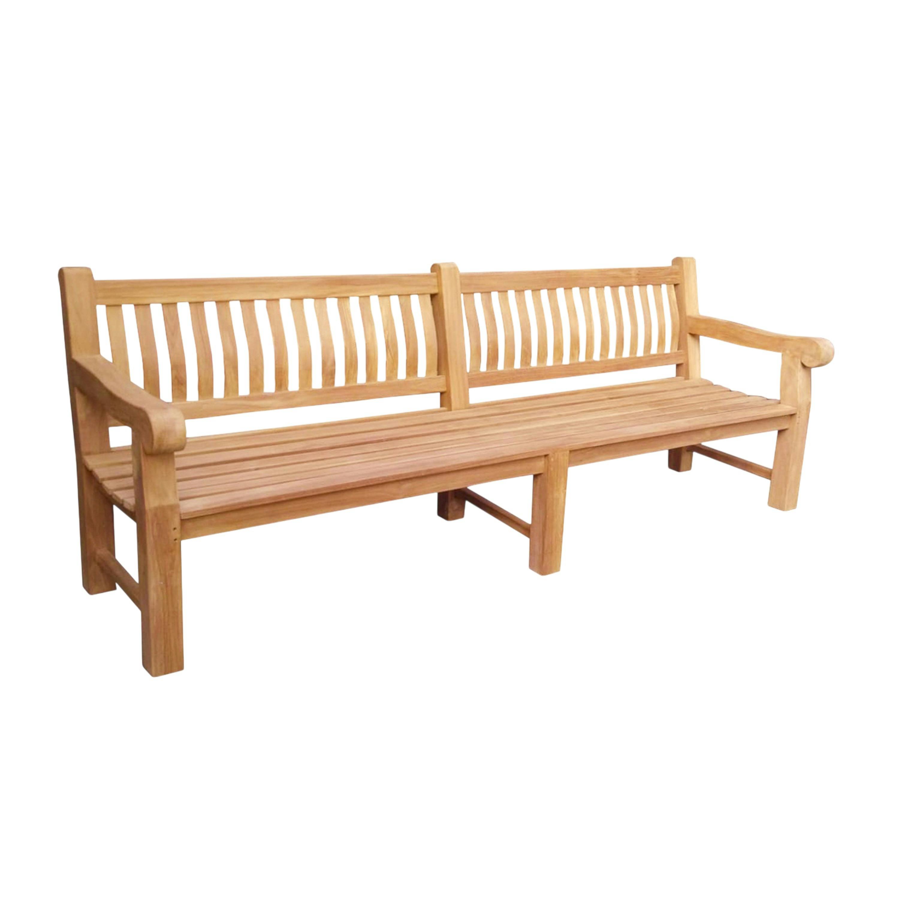 Banc de jardin en bois de teck 250 cm LORCA