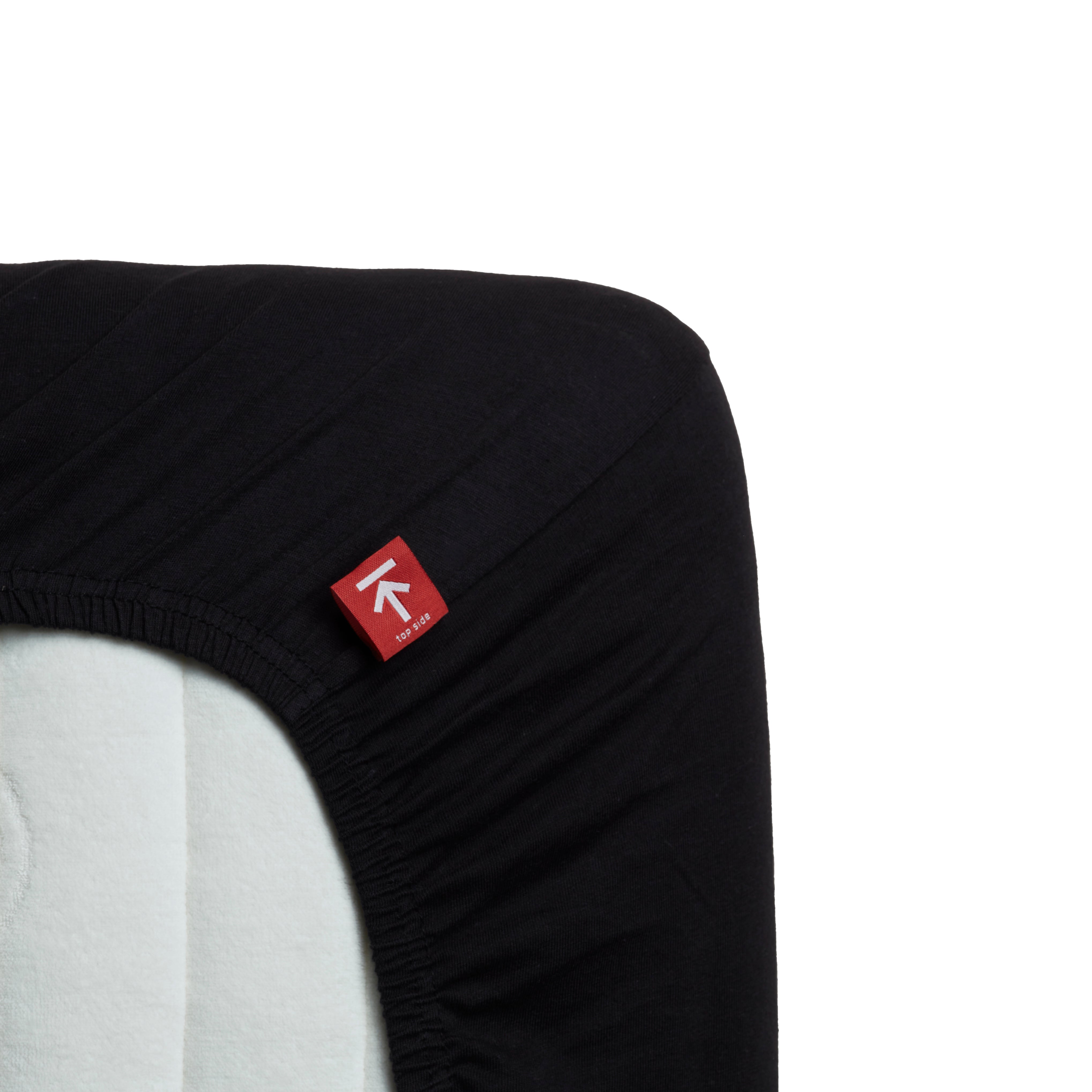 Beddinghouse - Jersey Stretch (5% lycra) - Hoeslaken - 160x220 cm - Zwart - premium kwaliteit