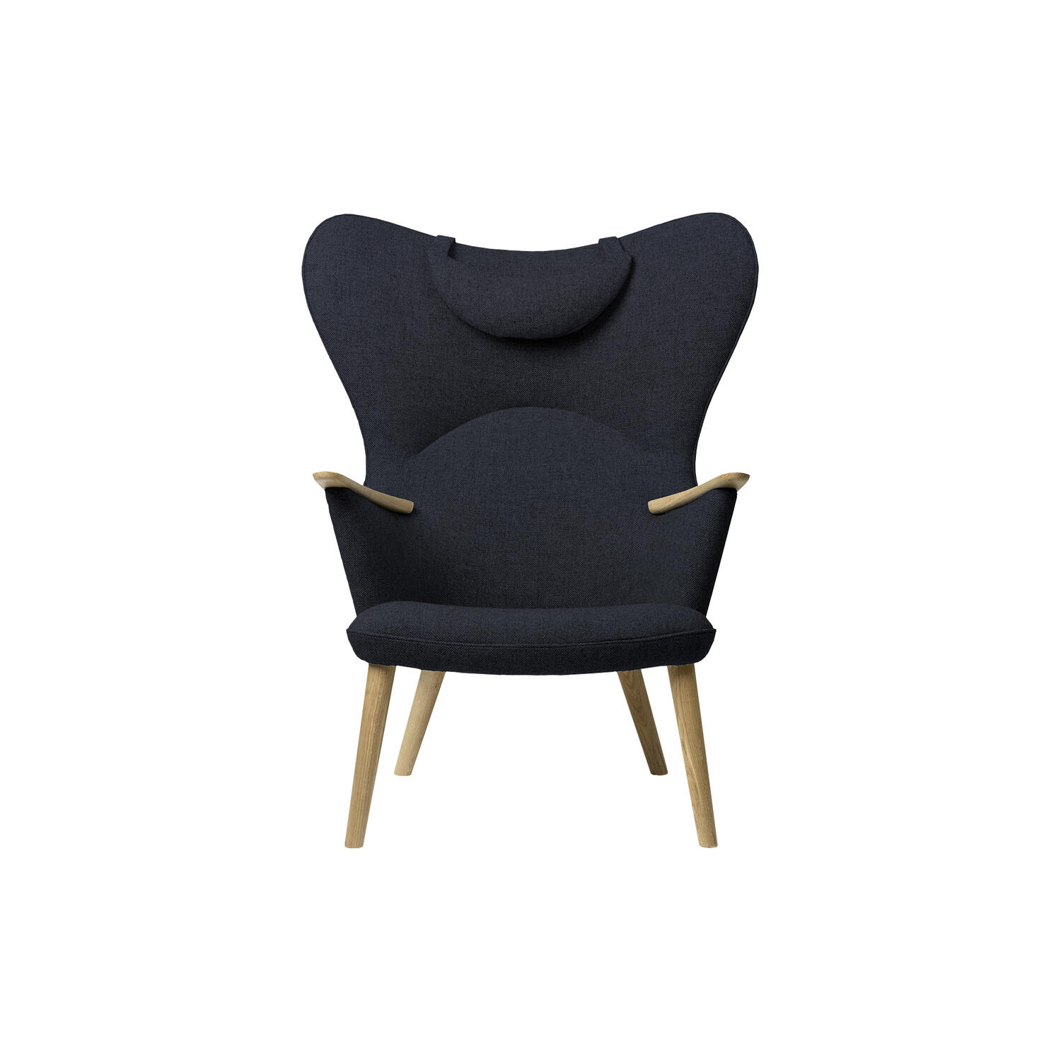 CH78 Mama Bear loungestol, navy/olieret eg