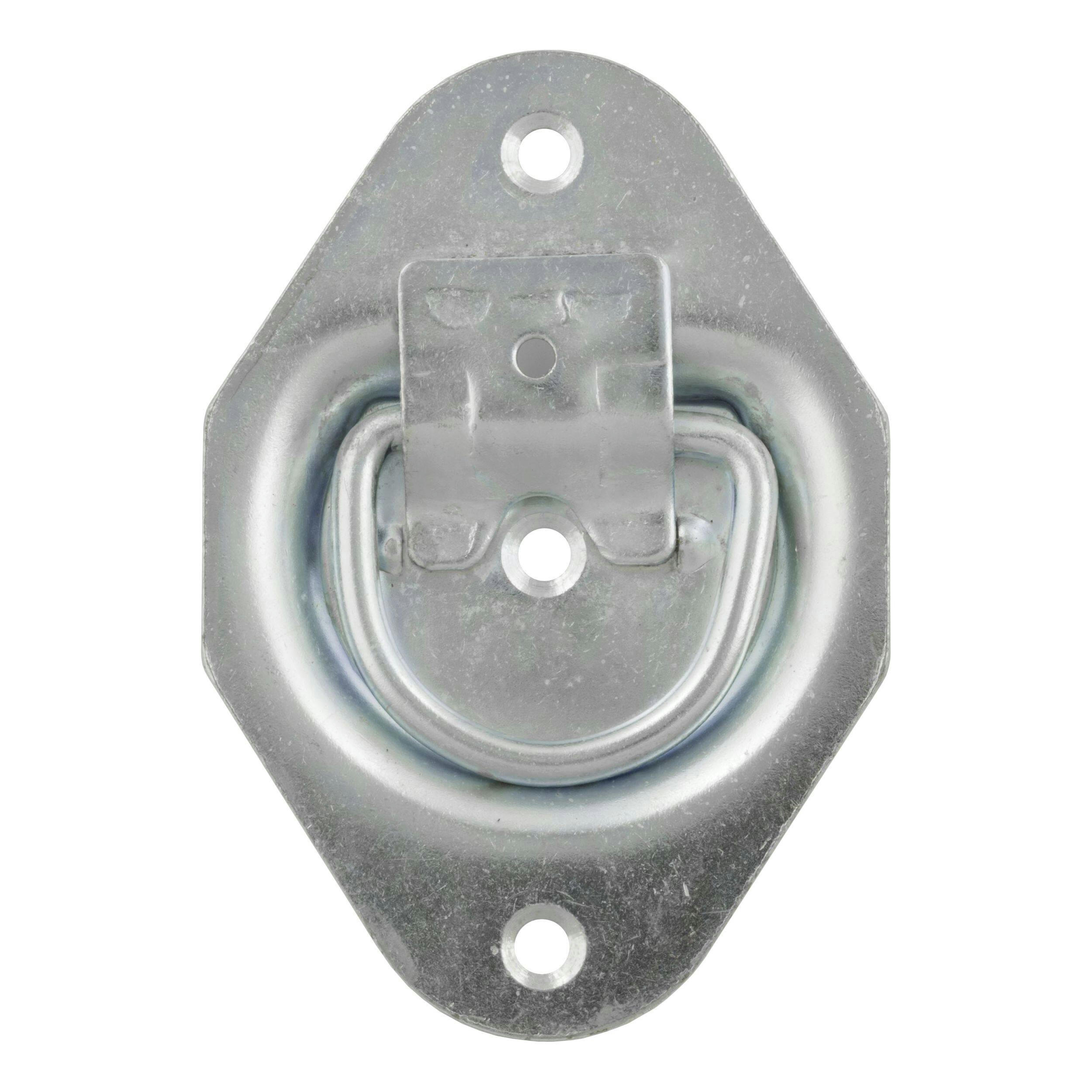 CURT 1-3/8-in x 1-7/8-in Recessed Tie-Down Ring (1200-lb, Clear Zinc)