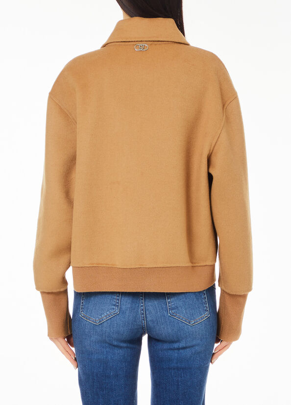 Giaccone in misto lana