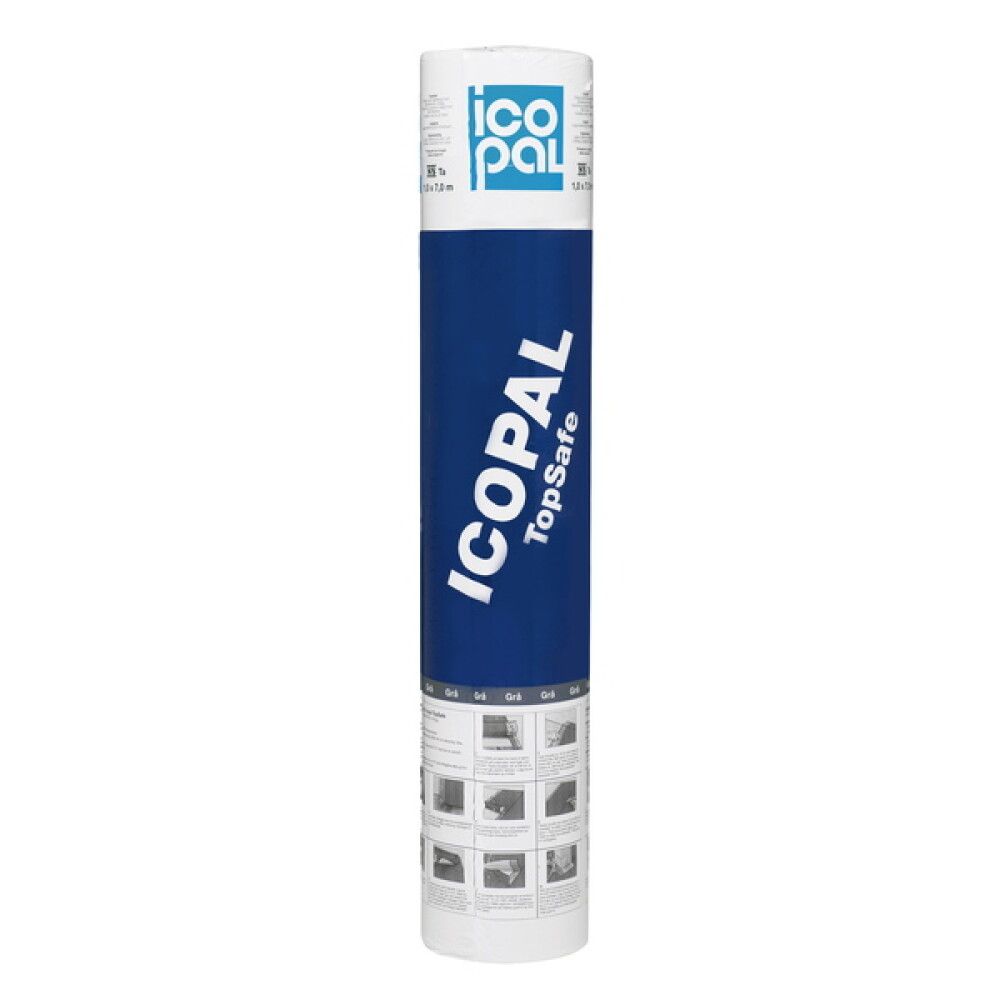 TOPSAFE ICOPAL 1,0 X 7,0 M GRÅ