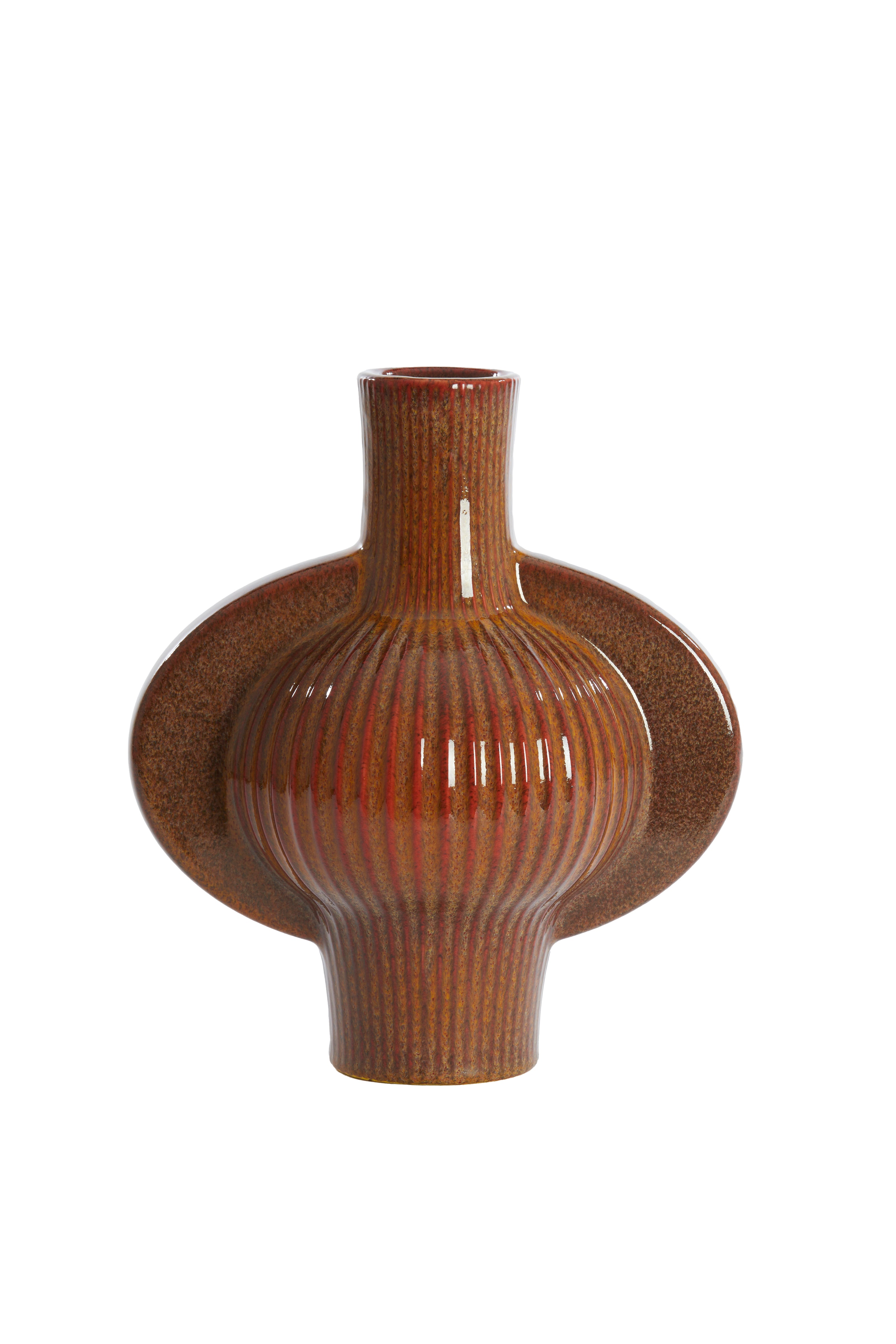 Light & Living vaas MELNIK - 27.5x18.5x31cm - bruin