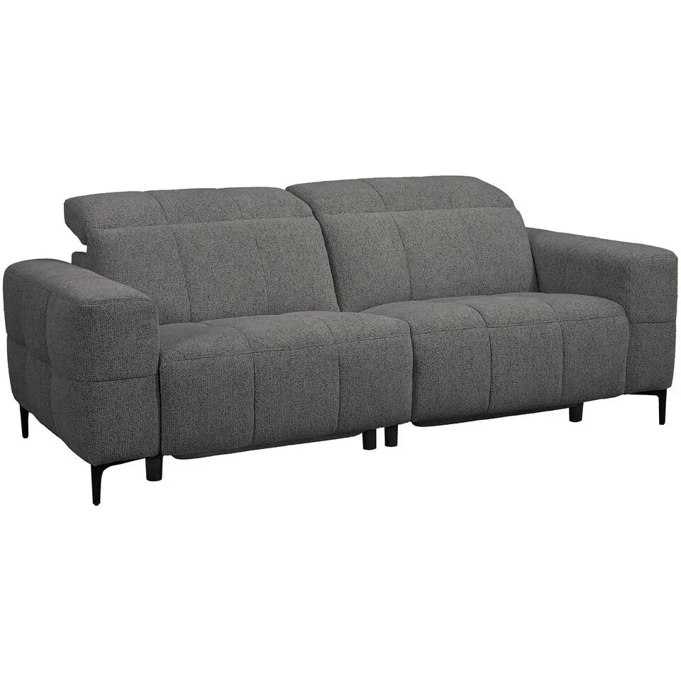 Bank Maeve elektrisch verstelbaar 3-zits - antraciet