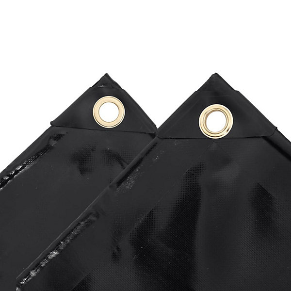 Bâche de protection 650 g m² 3x3 m Noir