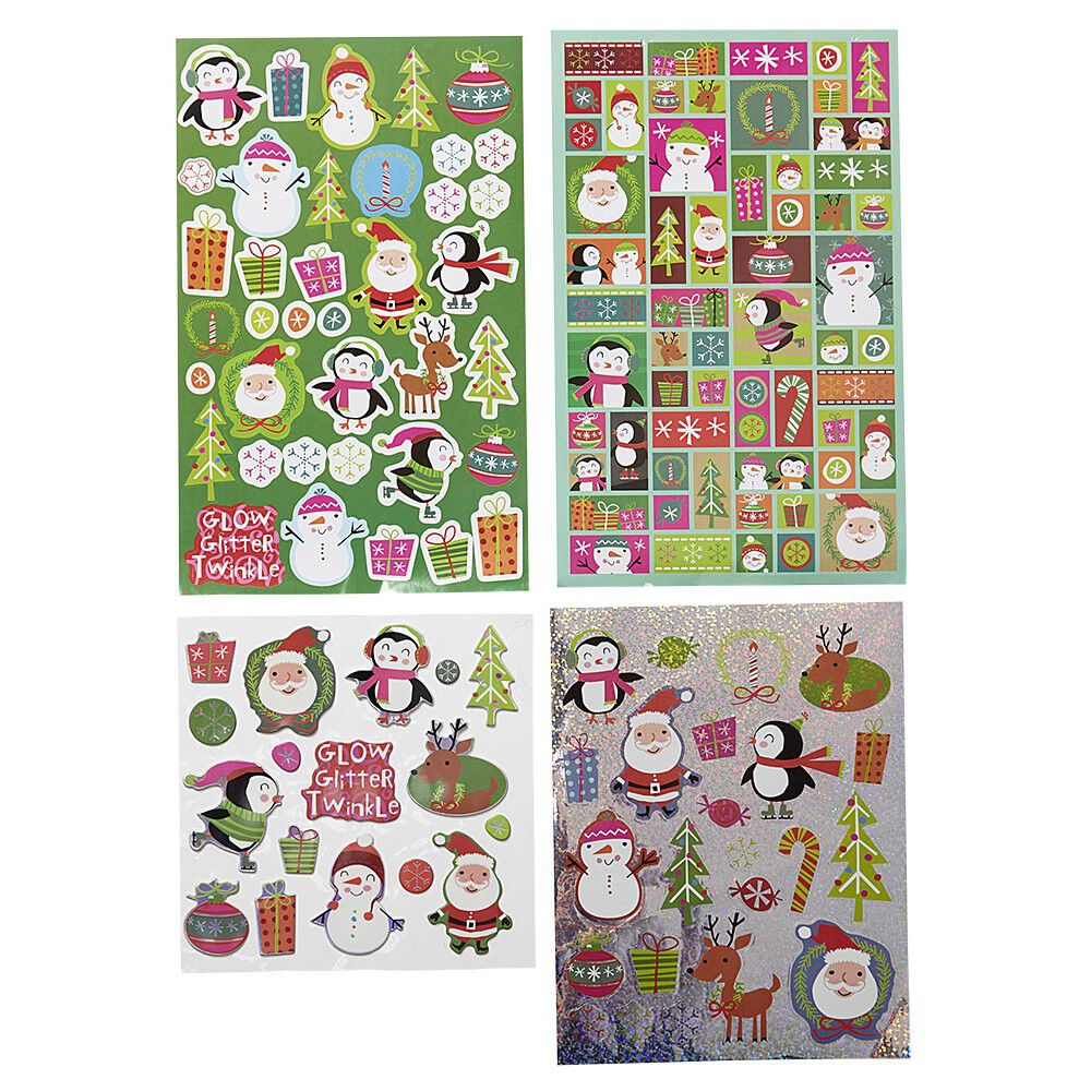 Planche de stickers de No&euml;l