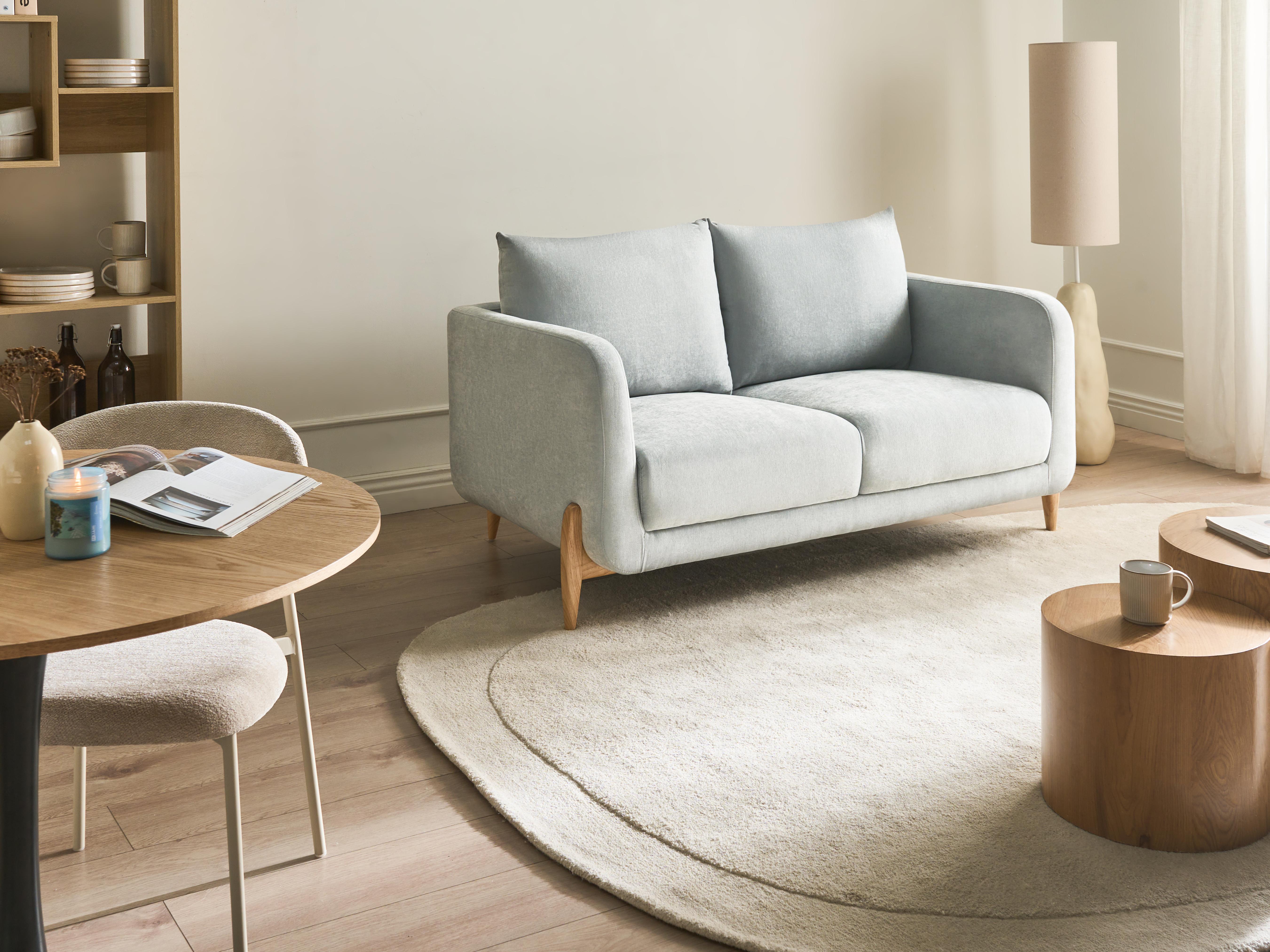 Sofa 2 Seater GIMO Chenille Light Blue