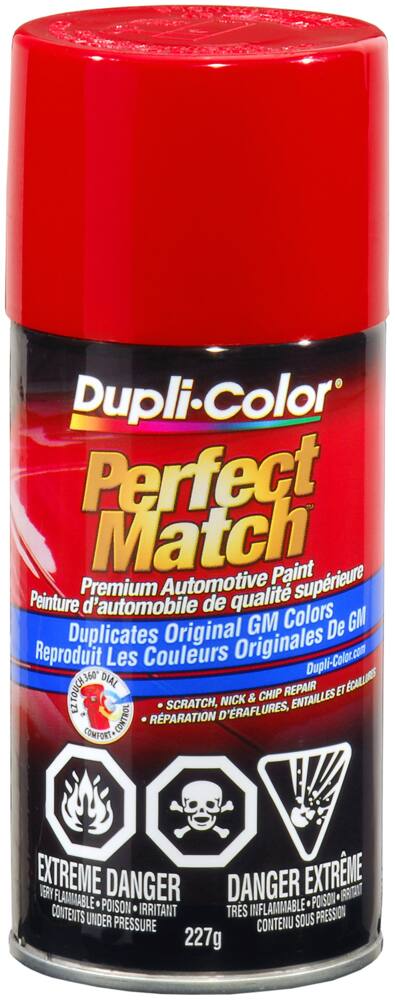 Dupli-Color Perfect Match Premium Acrylic Lacquer Automotive Aerosol Spray Paint, Bright Red (81, WA 8774), 227-g