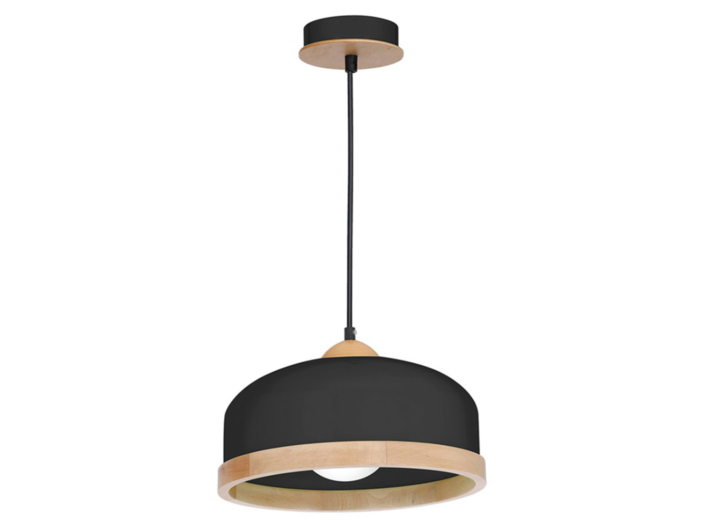 Lampa wisząca Studio metalowa czarno-beżowa