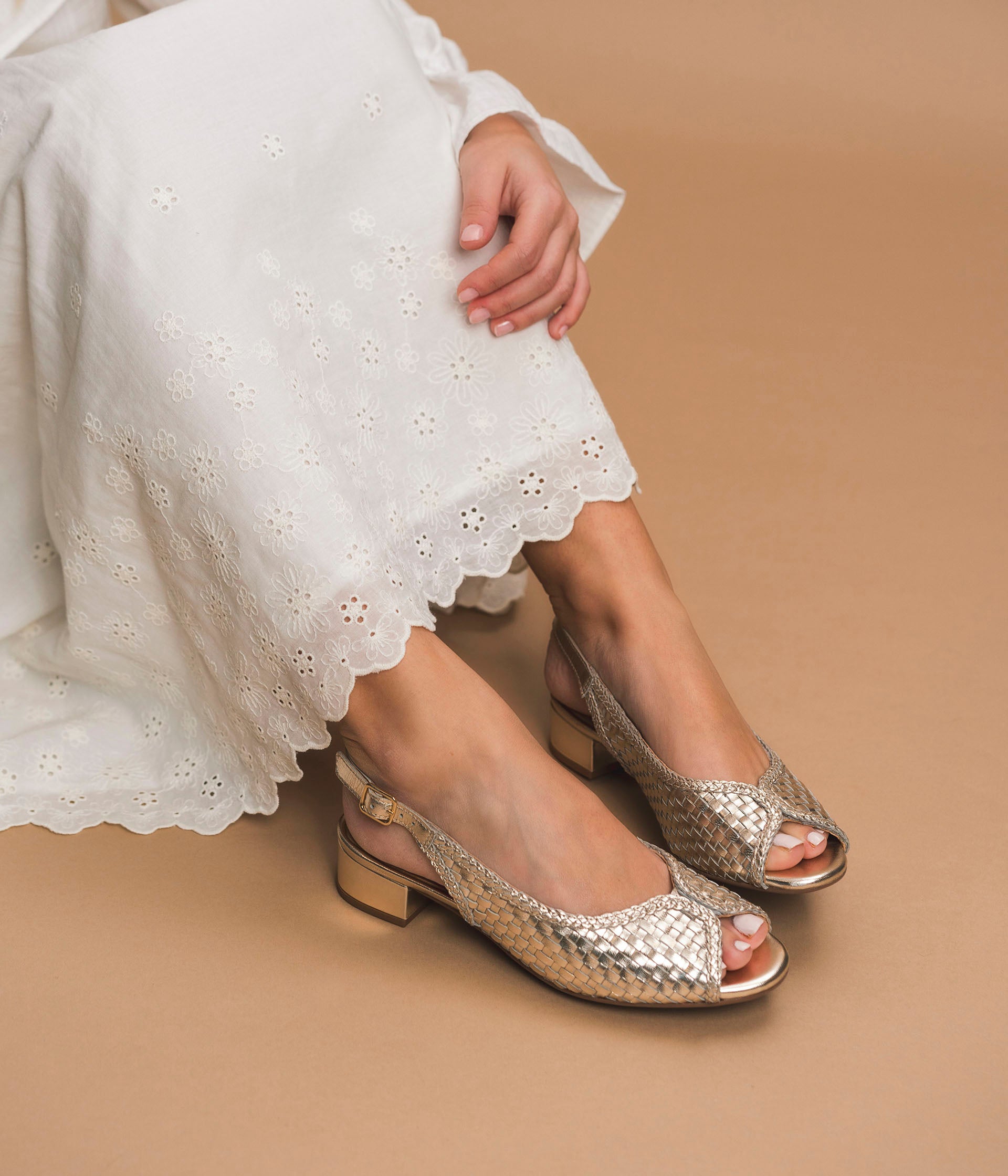 Ballerine Serafine platine