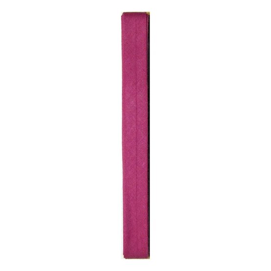 Pink Poly Cotton Bias Binding 12mm x 2.5m