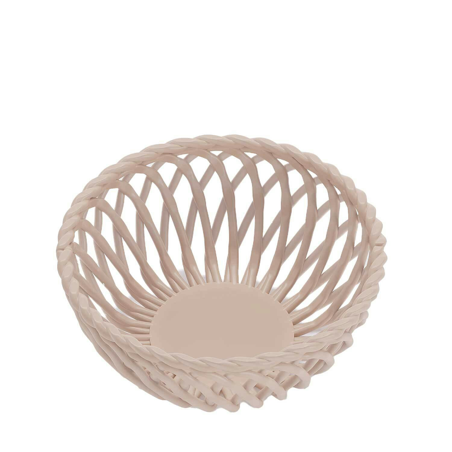 BASTILLE - Corbeille en céramique torsadée coloris rose