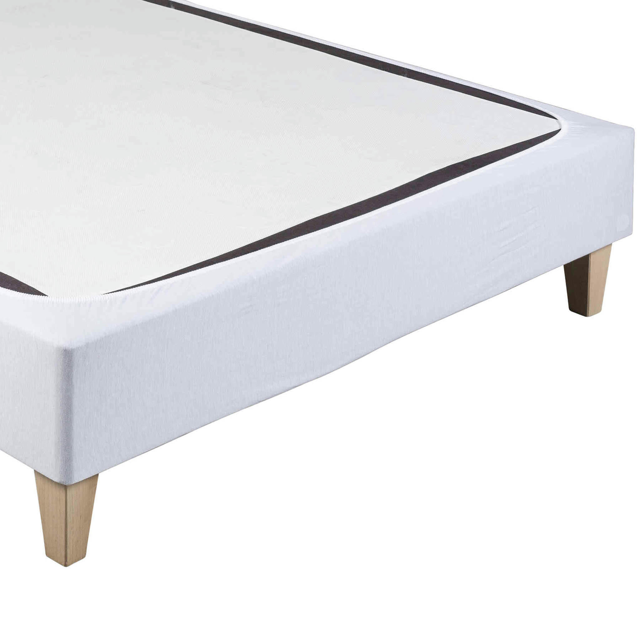 - Cache sommier coton jersey blanc 160x200