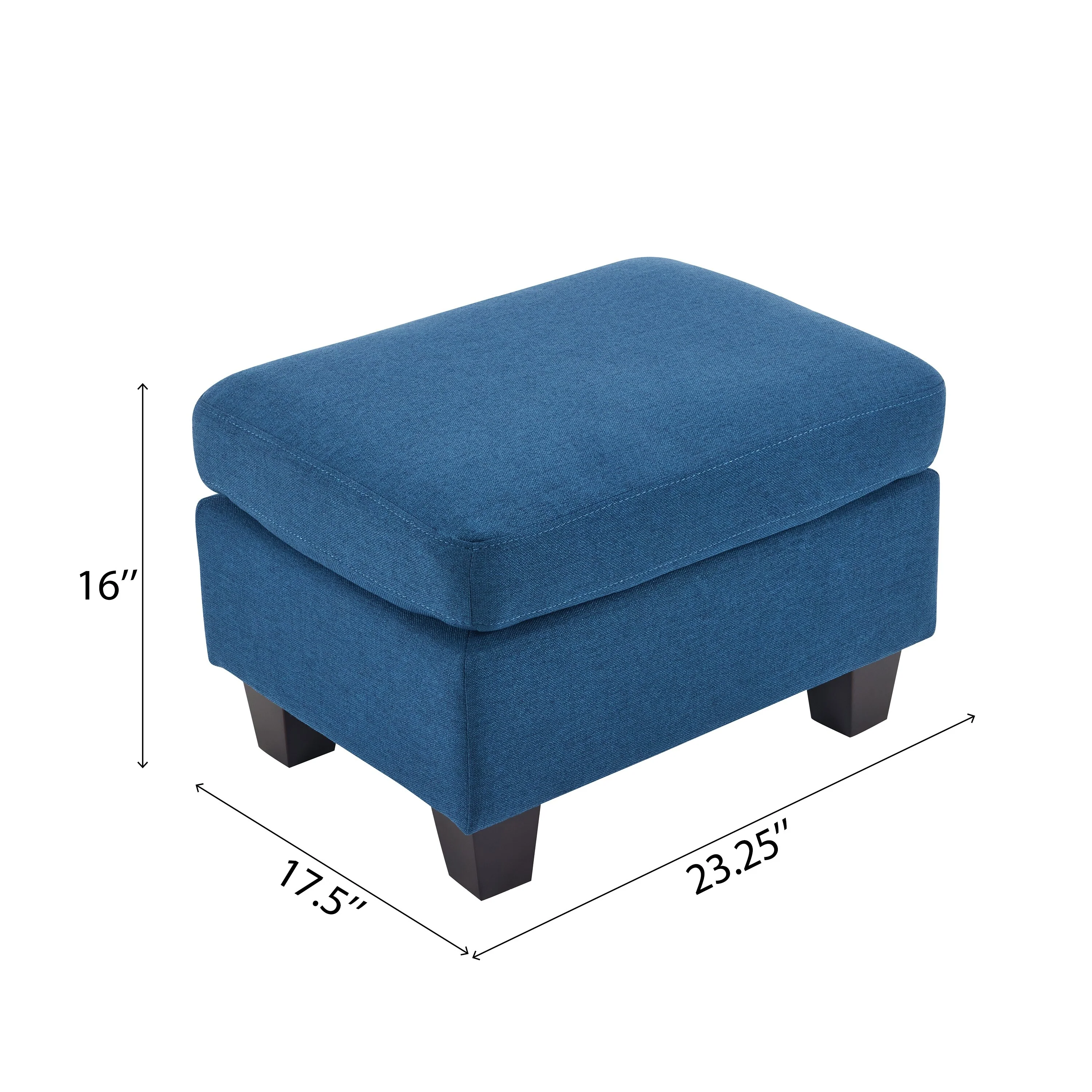 Navy Ottoman Comfortable choice, multiple functions, classic design, and cozy corners
