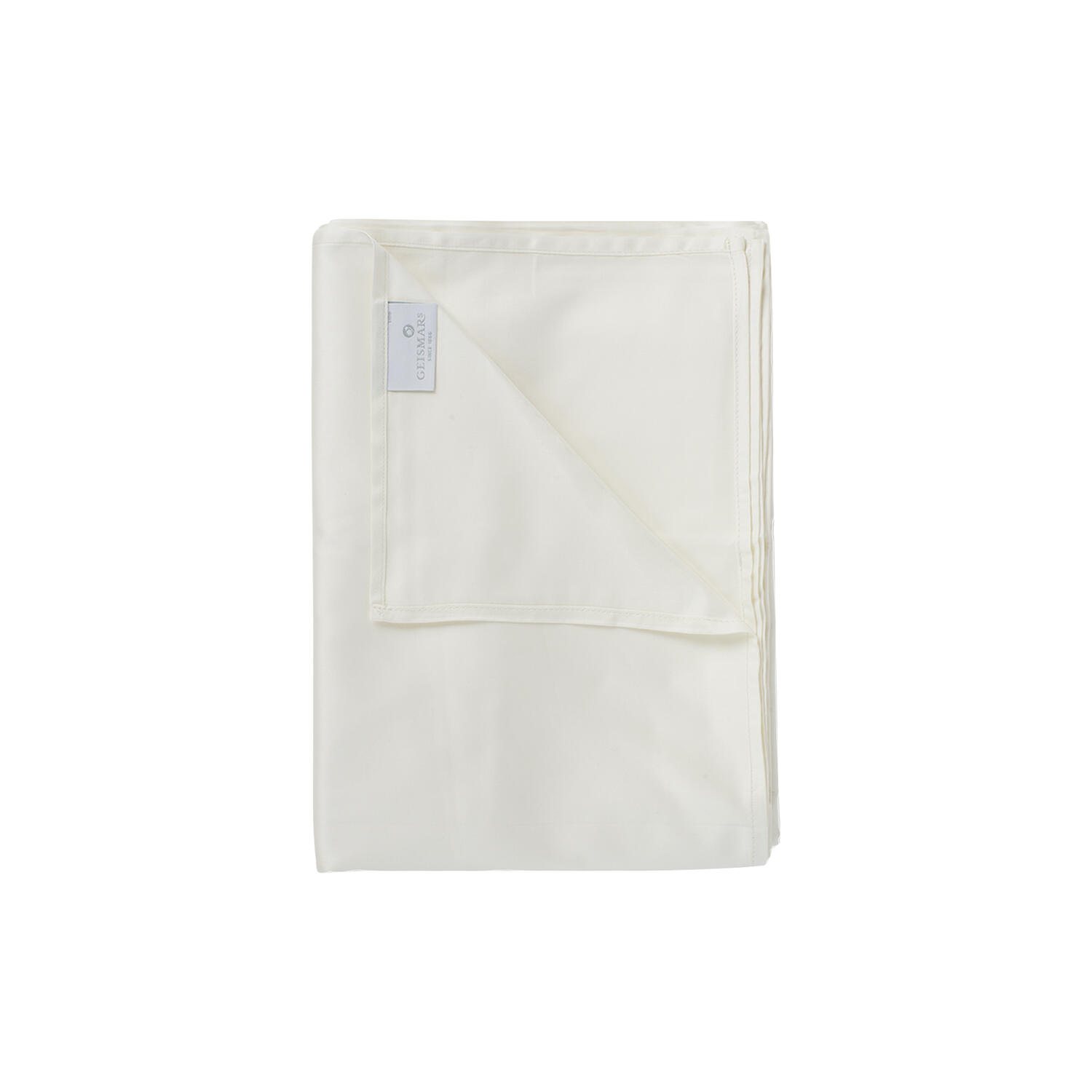 Satinv&aelig;vet fladt lagen, beige