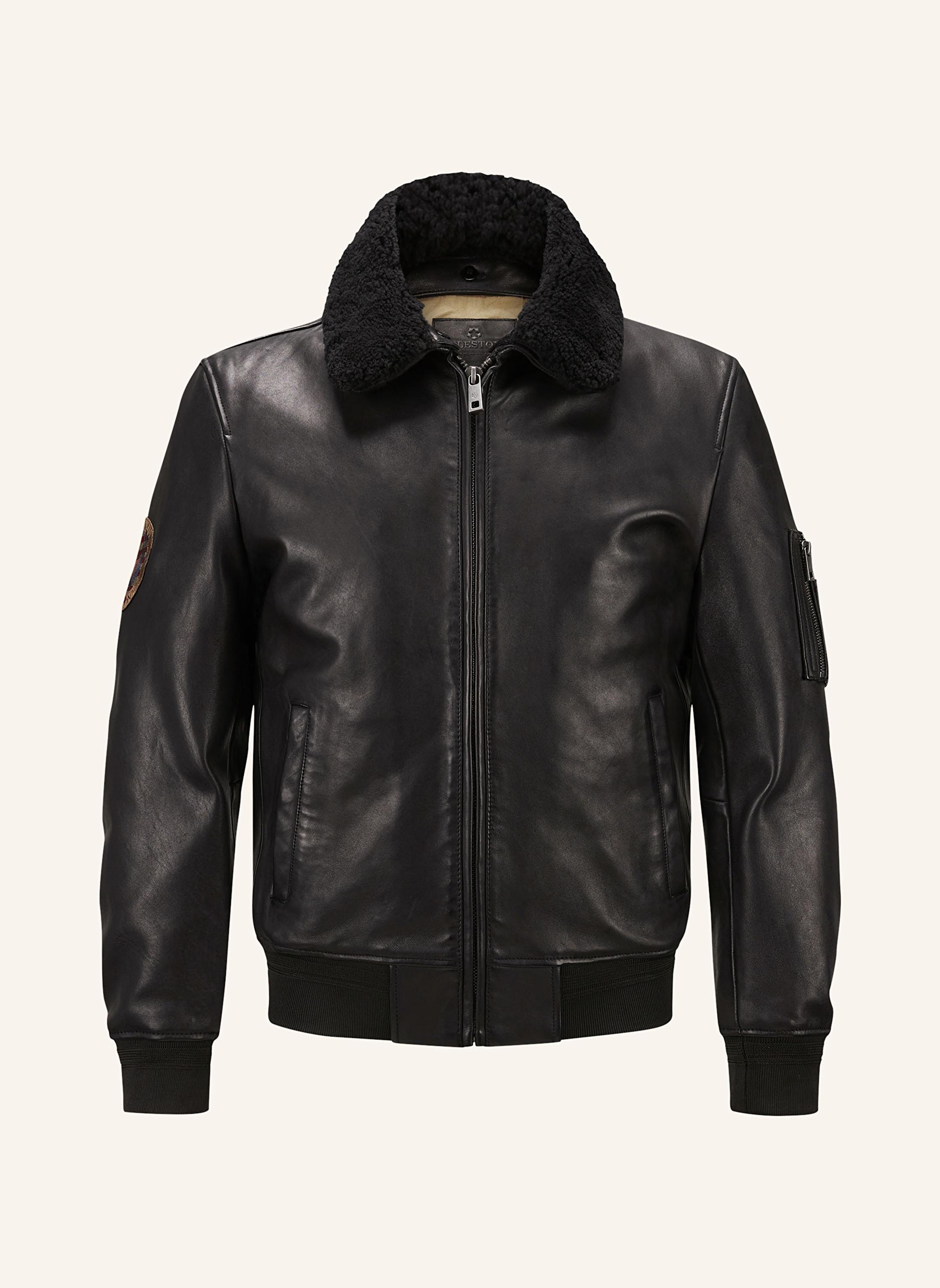 MILESTONE Lederjacke MSTOM