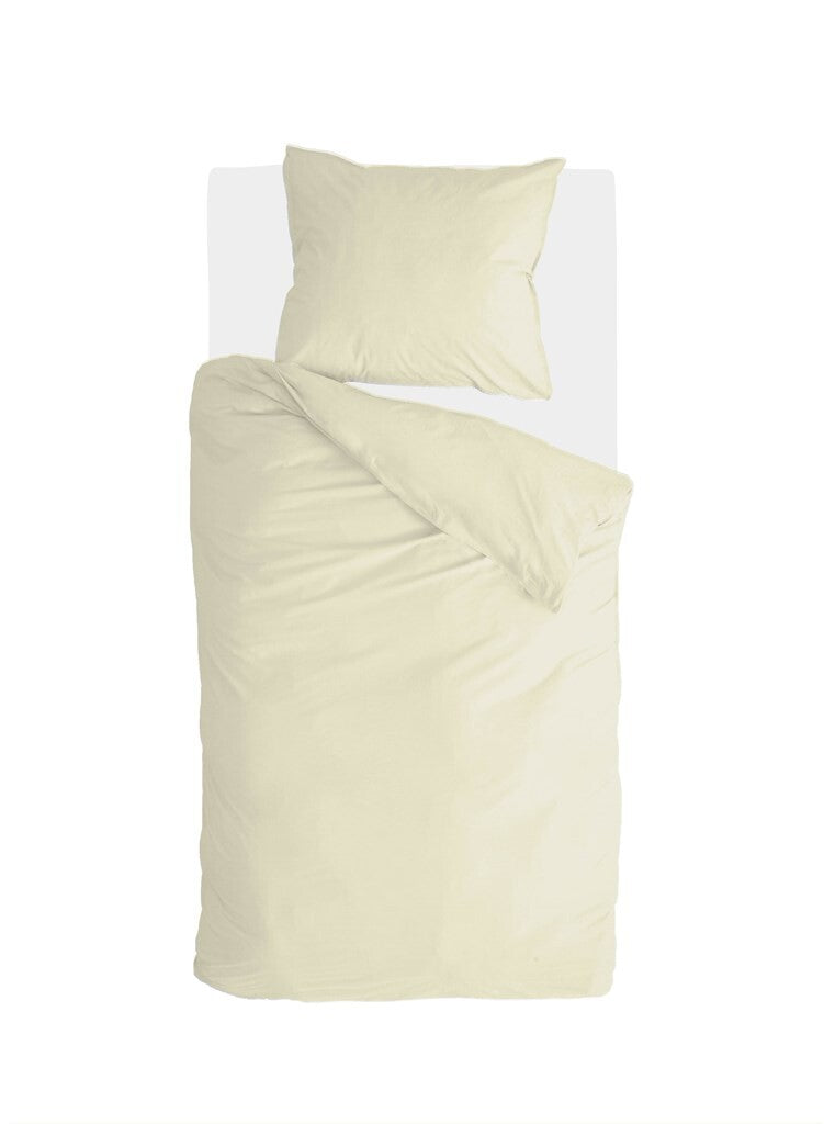 Walra - Dekbedovertrek Vintage Cotton - 140x220 cm - Geel