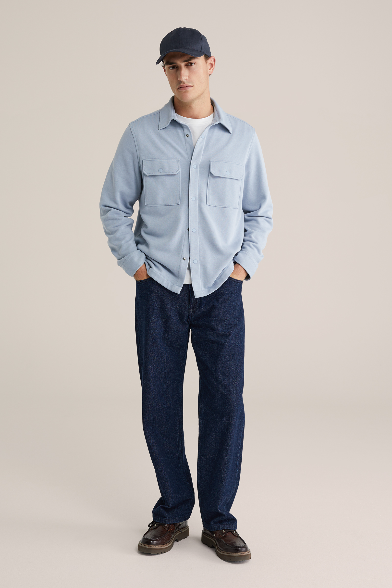 Heren regular fit overshirt