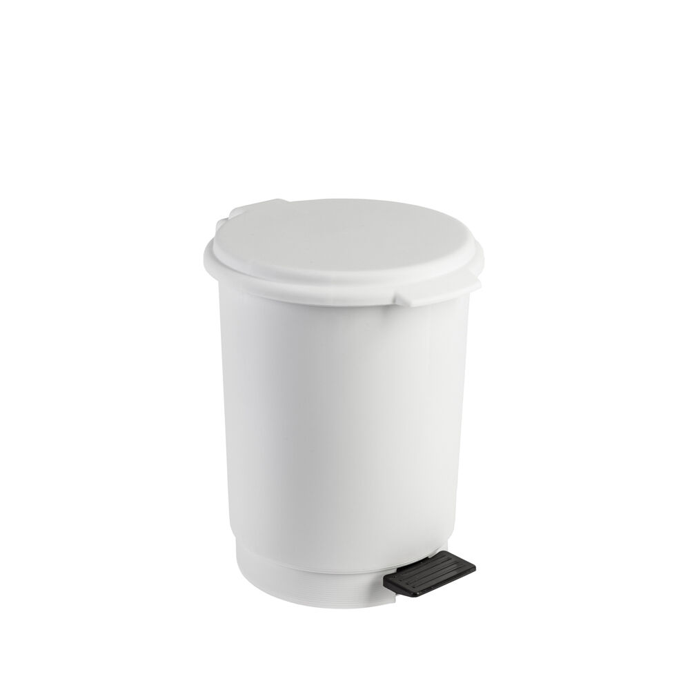 Balde wc branco com pedal 6l