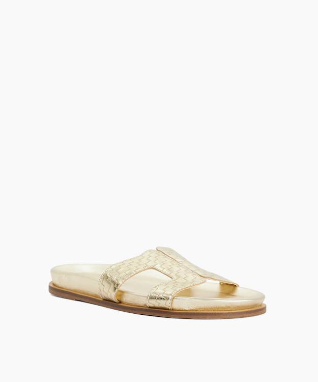 Larow Gold - Gold Slip-On Sandals