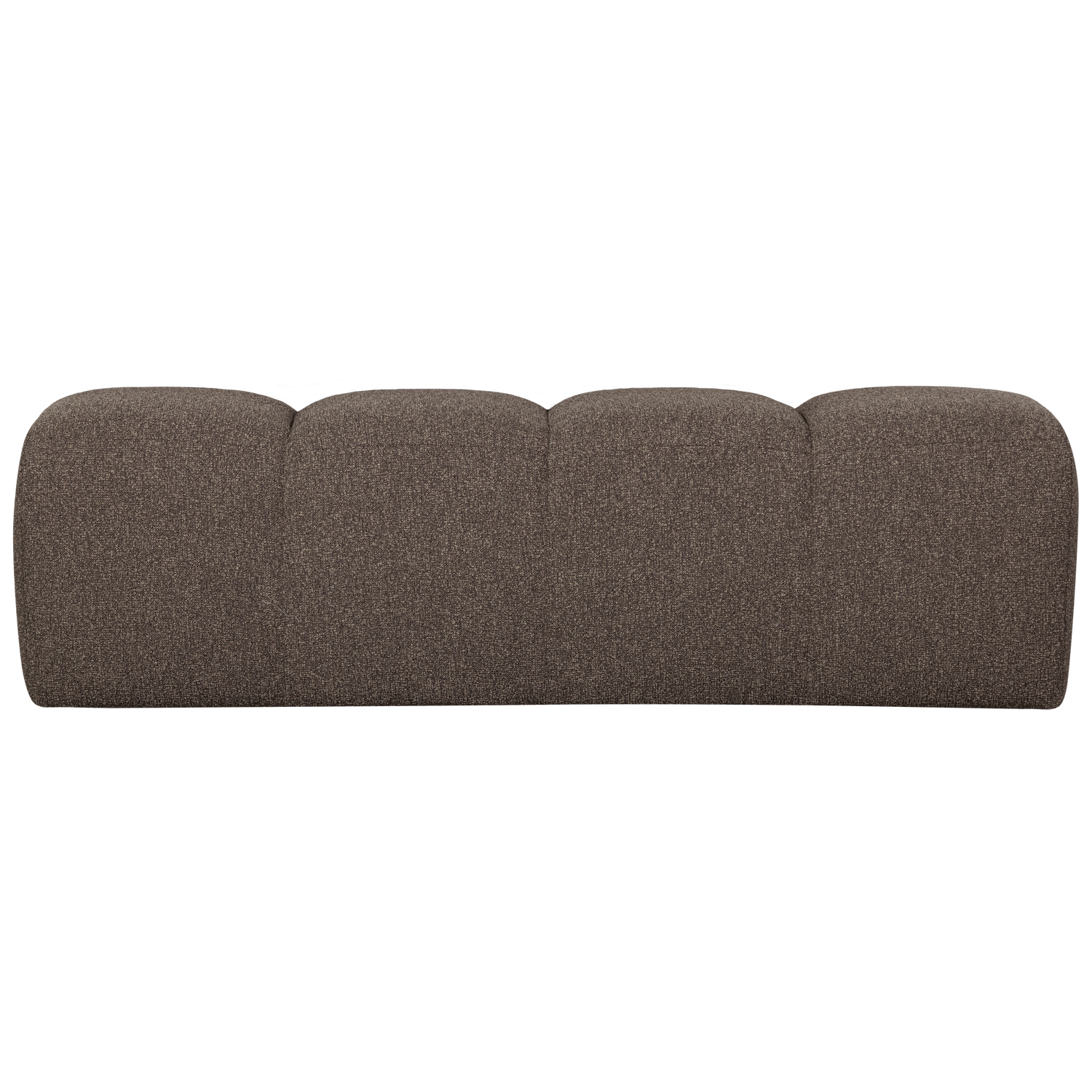 WOOOD eetbankje 164 cm Mojo - Bouclé - Bruin Melange - 49x164x45