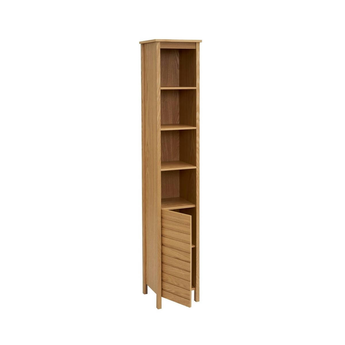 BOIS - Meuble de rangement colonne salle de bain en bois 32x30x180cm