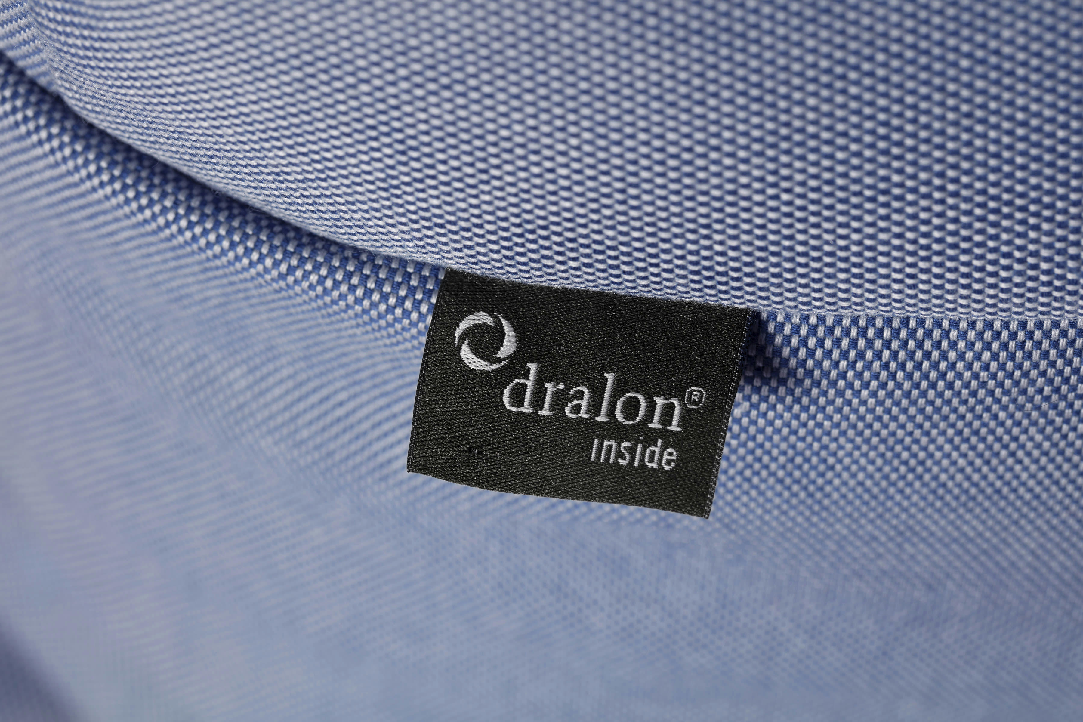 SWING OUTSIDE - Pouf d'extérieur qualité supérieure Dralon déhoussable bleu 95x65x90cm