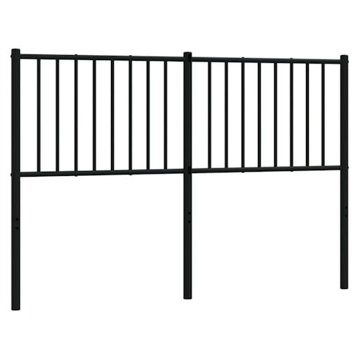 NNEVL Metal Headboard Black 137 cm