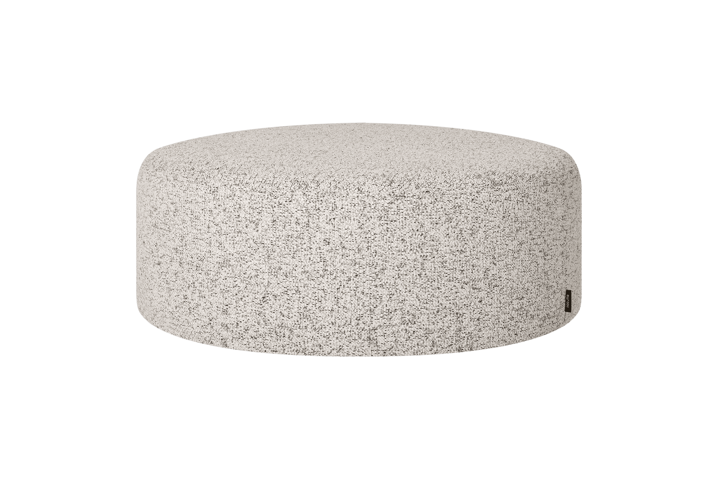 noo.ma Folk Pouf Wide - Clay Grey Mélange, 71x71x26 cm