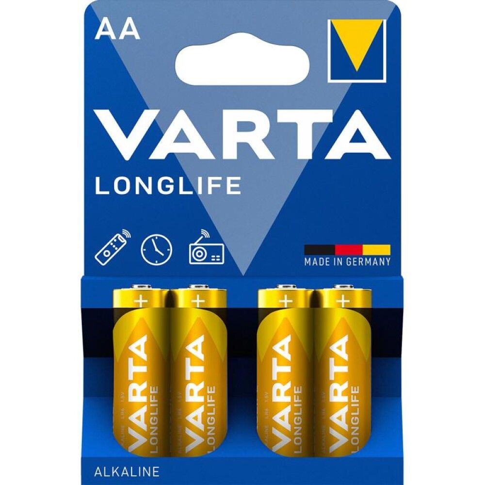 BATTERI VARTA LONGLIFE AA 4STK