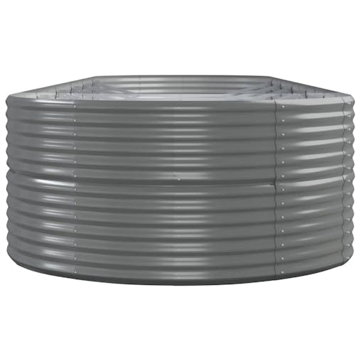 NNEVL Garden Planter Powder-coated Steel 510x140x68 cm Grey