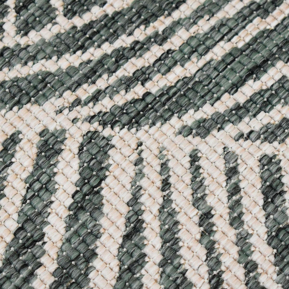 EXT COSMIC REVERSIBLE ROND - Tapis extérieur vert 120x120 rond