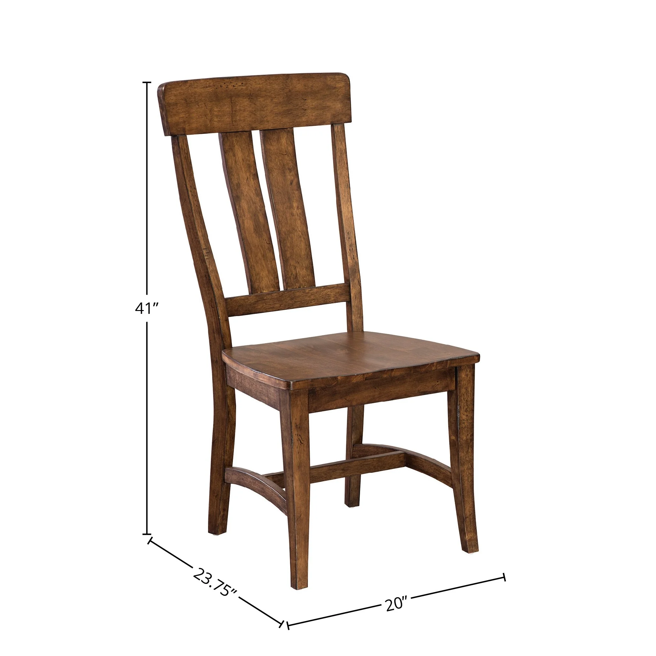 The District Copper Finish Splat Back Dining Chair (Set of 2)