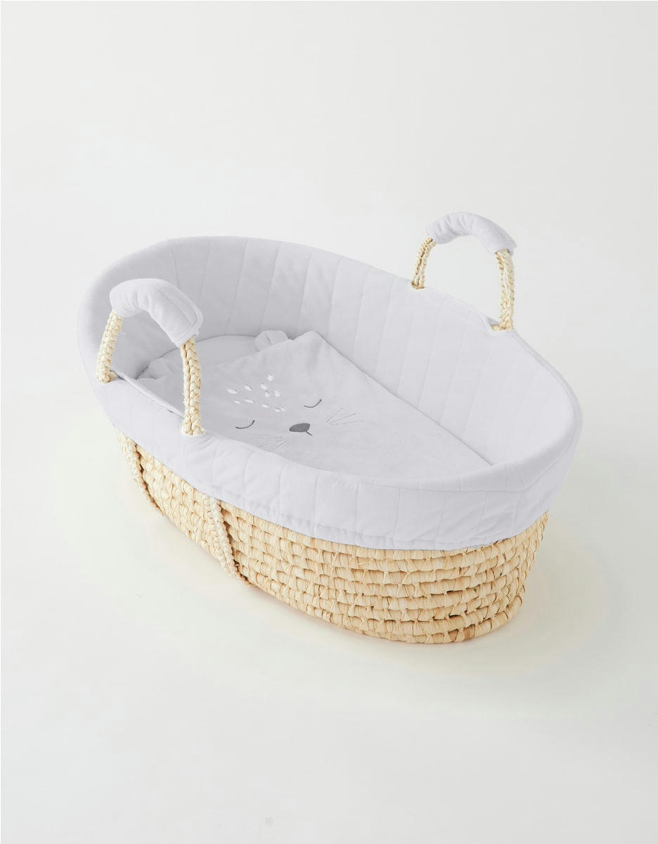 - Couffin en Veloudoux® Africa gris clair