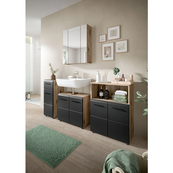 Badezimmerschrank, BxHxT: 60 x 80 x 30 cm