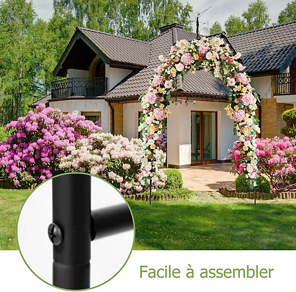 Arche de Jardin pour Plantes Grimpantes Decoration Arche Plantes Grimpantes Terrasse a Rosiers Metal Arche de Mariage