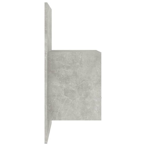 NNEVL Wall-mounted Bedside Cabinet Concrete Grey