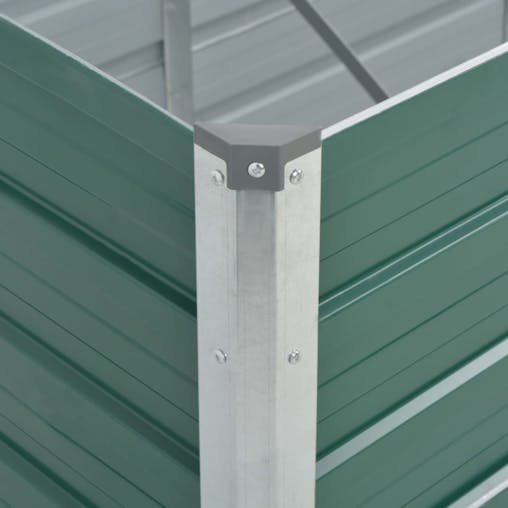 NNEVL Garden Raised Bed Galvanised Steel 240x80x45 cm Green