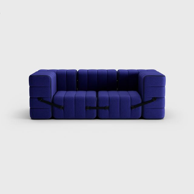 Curt-Set 7 - e.g. Flexibele 2-zitter - Jet - blauw