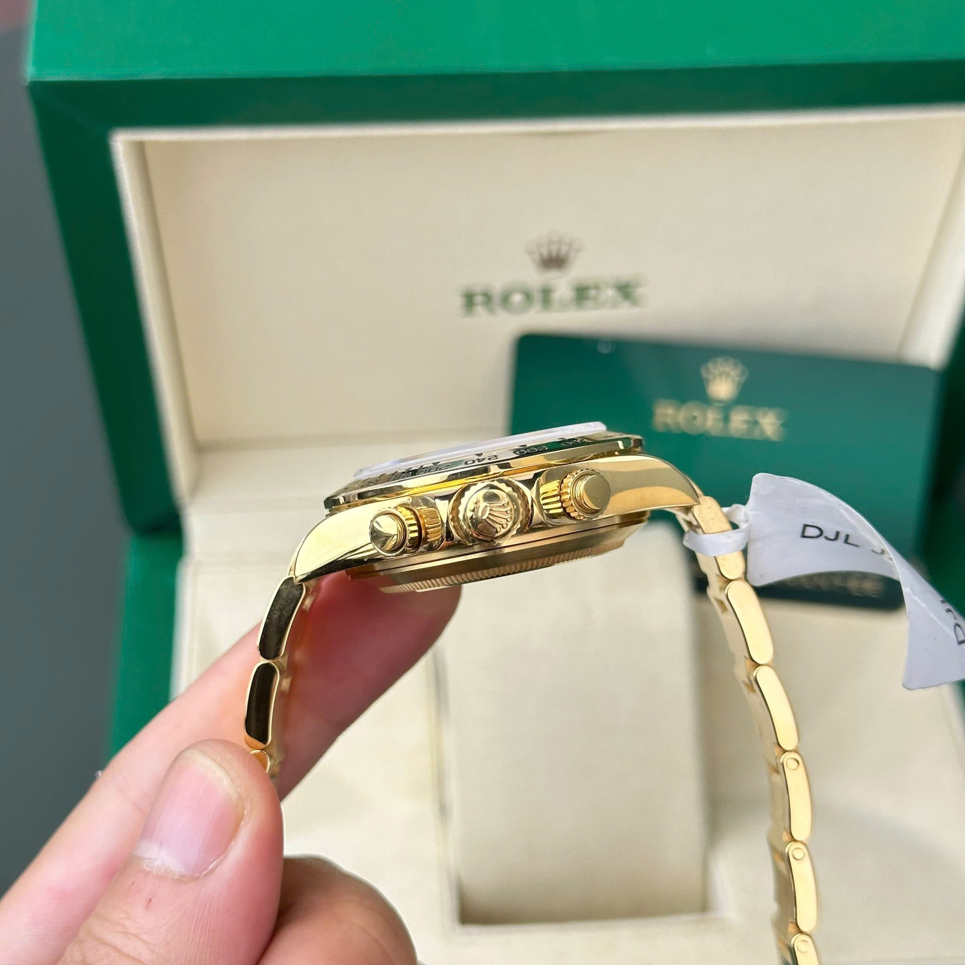 Rolex Daytona 116508 YG Plated MOP Dial CZ Diamonds 40mm Oyster Super Clone