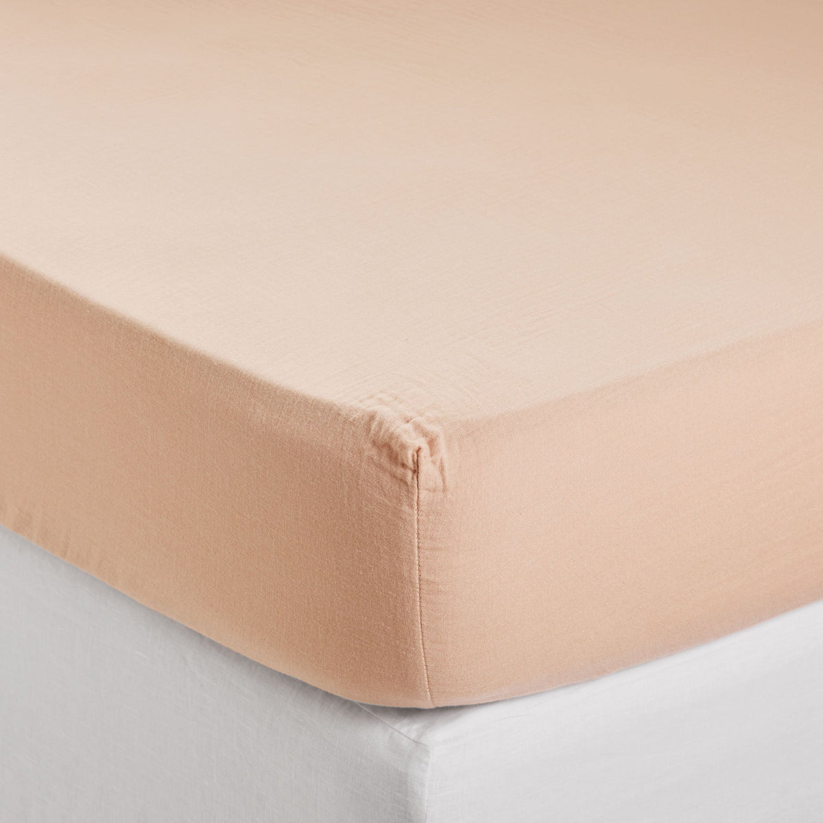 Madura Hoeslaken Lou roze perzik 70x140 cm