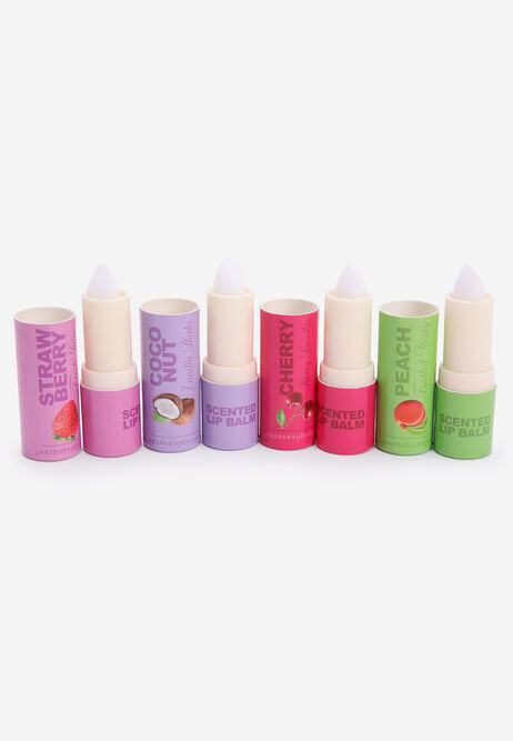 Womens 4pk Fruit Scented Lip Balms