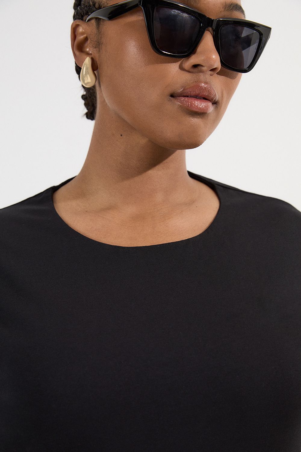 KarenMillen Plus Size Stretch Cotton T-Shirt