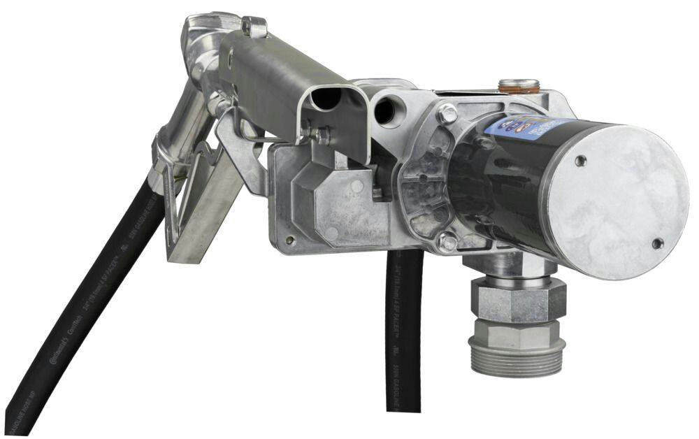 GPI M-1115 Fuel Transfer Pump Kit with 12-ft Hose & Manual Unleaded Nozzle