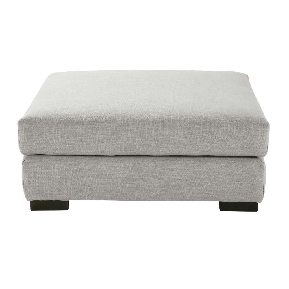 Terence - Pouf pour canapé modulable gris clair