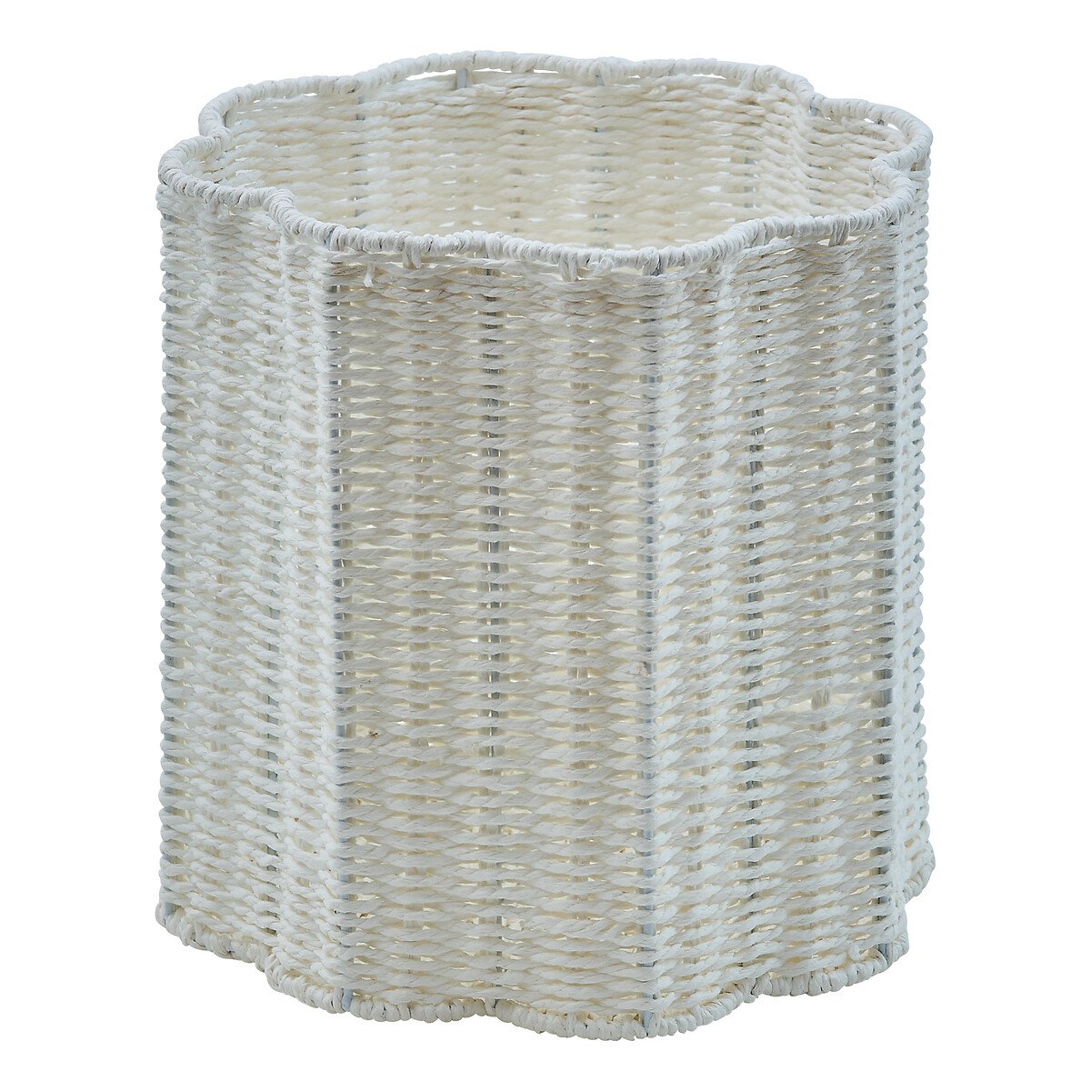 Cesto BLOOMY branco em corda 31cm