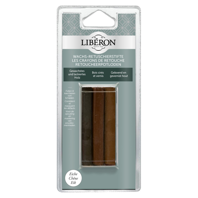 Crayon de retouche pour bois chêne 0,01 L 3 pièces LIBERON